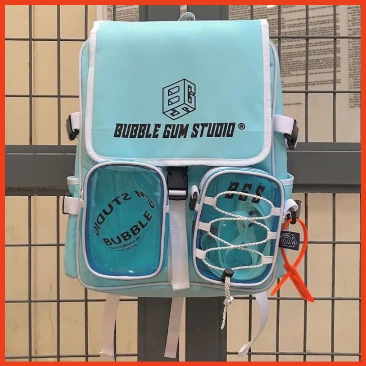 Balo thời trang nam nữ buble gum studio chất vải canvas chống thấm nước