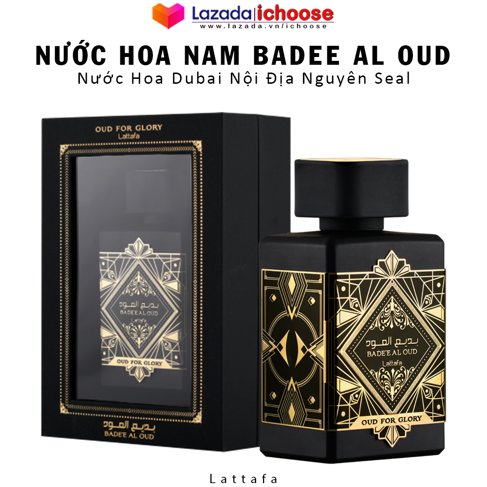 Nước hoa nam Dubai Lattafa Badee Al Oud 100ml - Nước hoa dubai nội địa nguyên seal hương thơm nam tính, sang trọng, ngọt ngào giữ mùi lâu dành cho cả nam và nữ