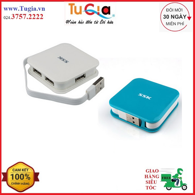 Hub usb 4 cổng ssk shu 035 – hàng chính hãng