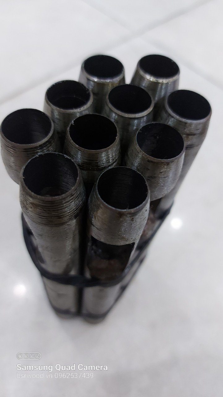 Cây đục lỗ 14mm dài 15cm bằng thép đen Cây đột lỗ Dụng cụ đục lỗ, Dụng cụ đục lỗ tròn 14ly