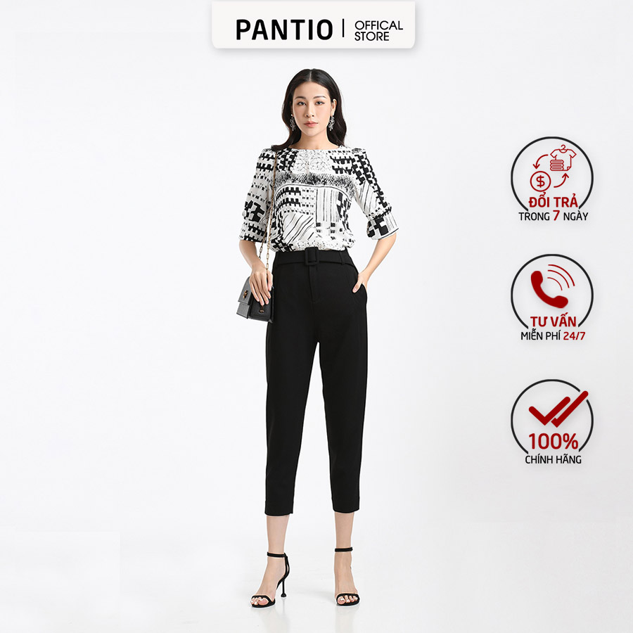 Quần lửng nữ màu trơn fql5406 - pantio
