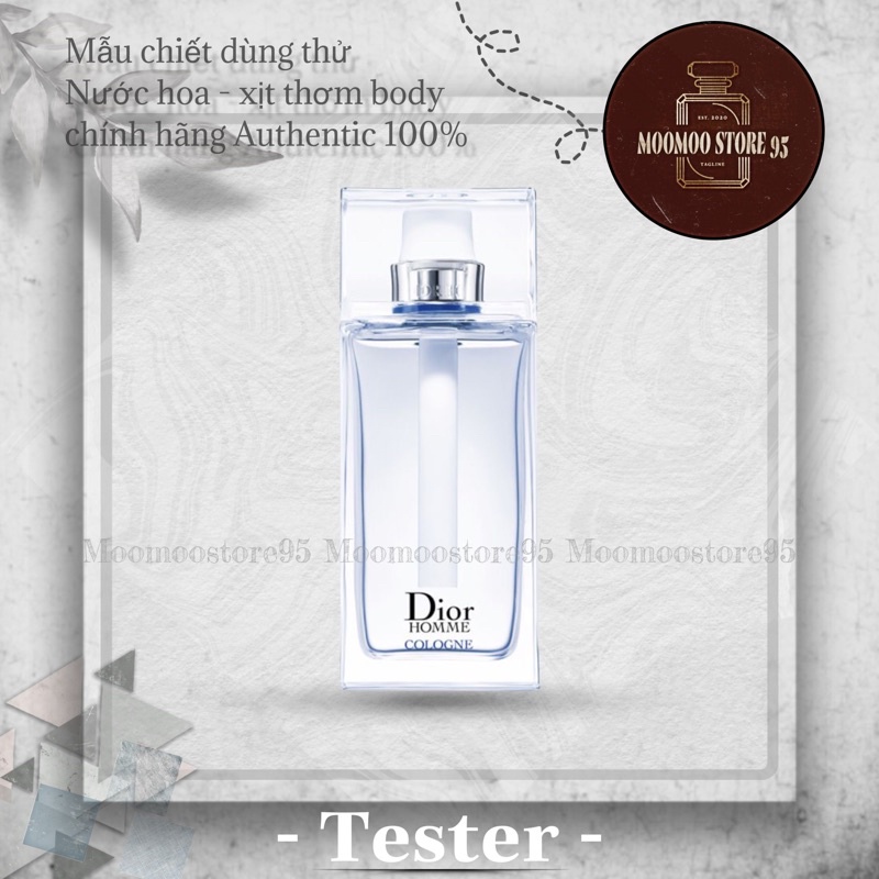 🎀MooMoo🎀 Nước Hoa Mẫu Chiết Nước Hoa Nam Dior Homme Cologne
