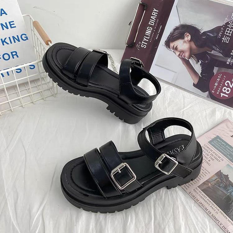 Sandals quai ngang chiến binh siêu ngầu nâng chiều cao 5cm hot trend mới nhất 2021