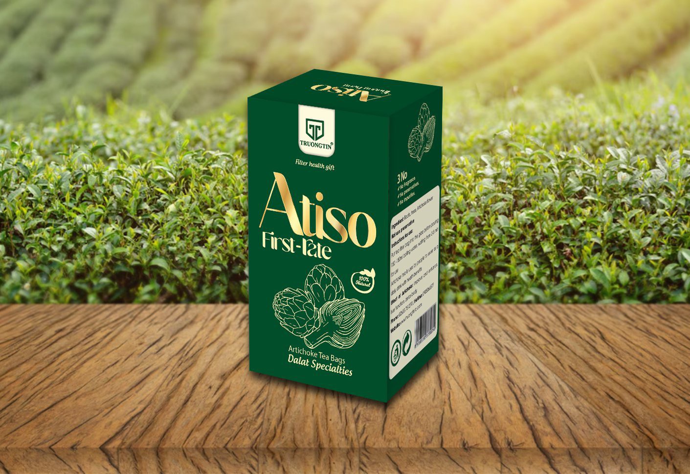 Trà atiso - trà túi lọc - túi 2gr - hộp 100gr