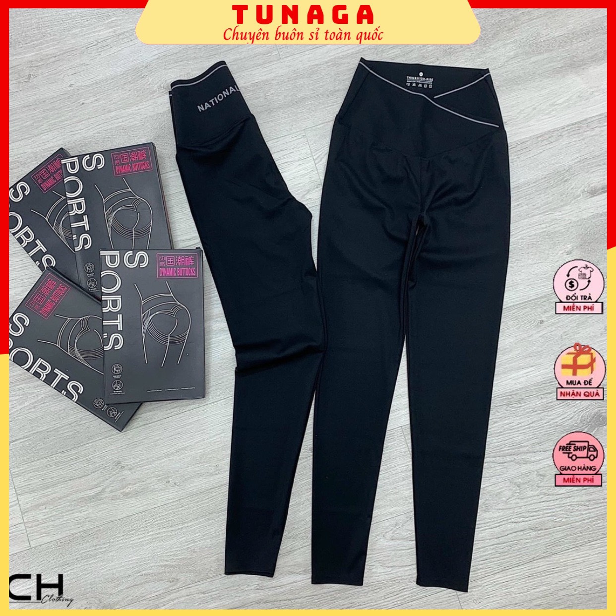 Legging nữ dài cạp chéo cao -quần dài co dãn nâng mông giữ nhiệt co giãn 4 chiều