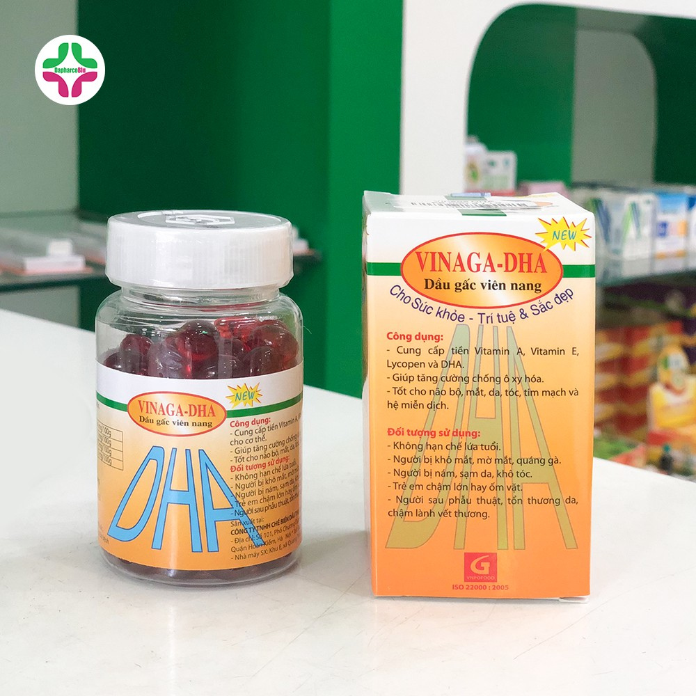 Dầu gấc Vinaga DHA - Sáng mắt, Đẹp da