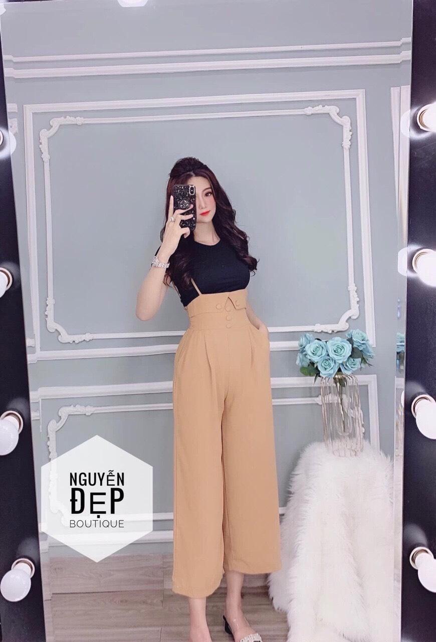 Sét yếm hai dây quần ống rộng - MTB