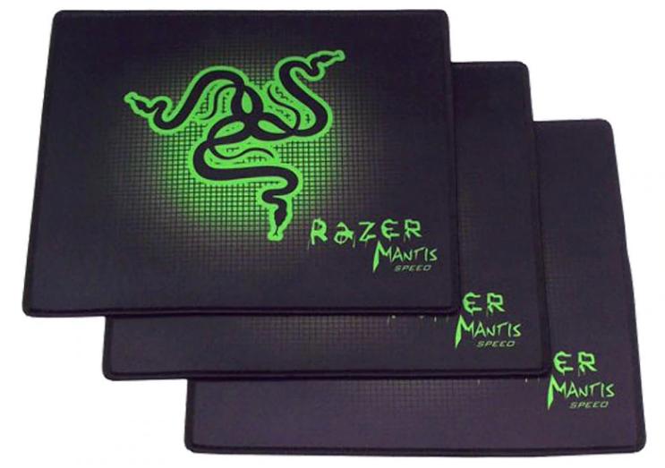 Miếng lót chuột game thủ hoa văn xanh lá, may viền size M (Màu đen, xanh lá)