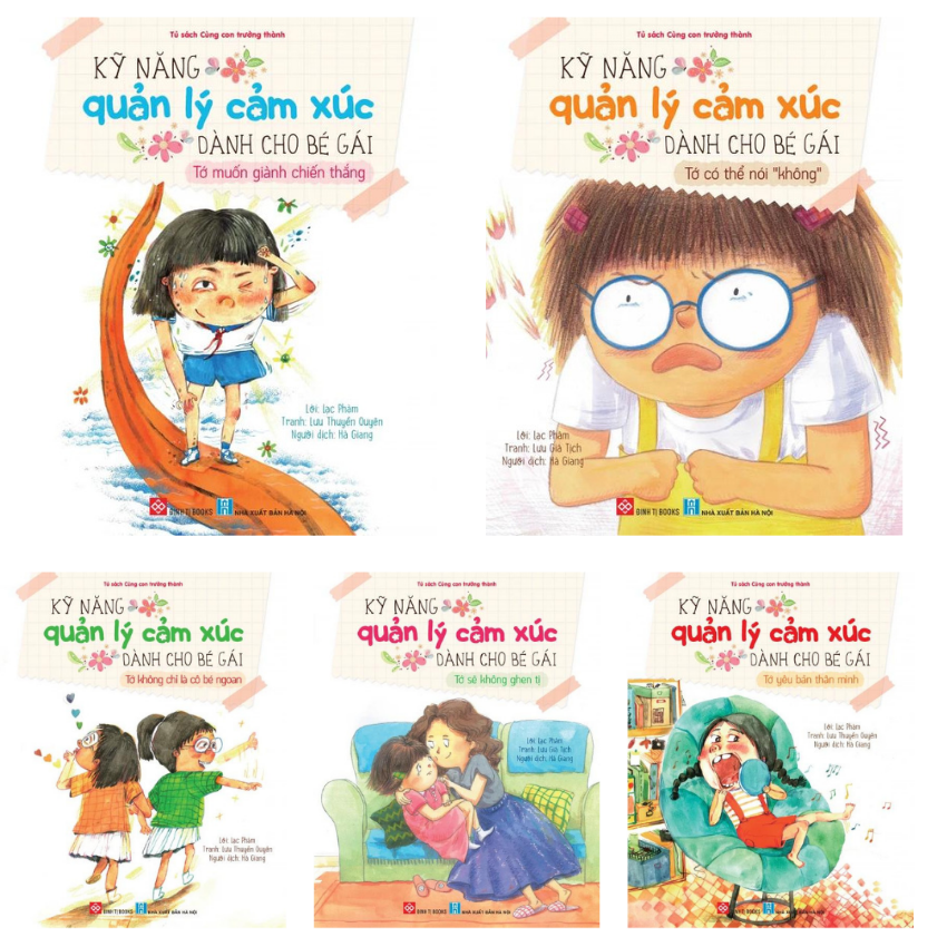 Sách - Combo 5 cuốn: Kỹ năng quản lý cảm xúc dành cho bé gái
