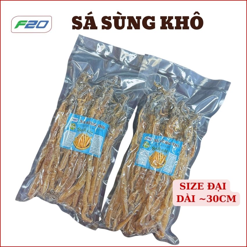 Sá sùng khô cỡ đại - sá sùng nấu phở siêu ngon ngọt - sá sùng sạch cát nha trang