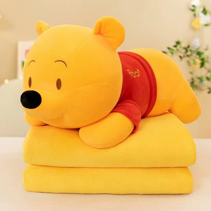 Giá sỉ - bộ chăn gối văn phòng, thú bông kèm chăn nhiều mẫu đa dạng cho bé đi học, đi chơi