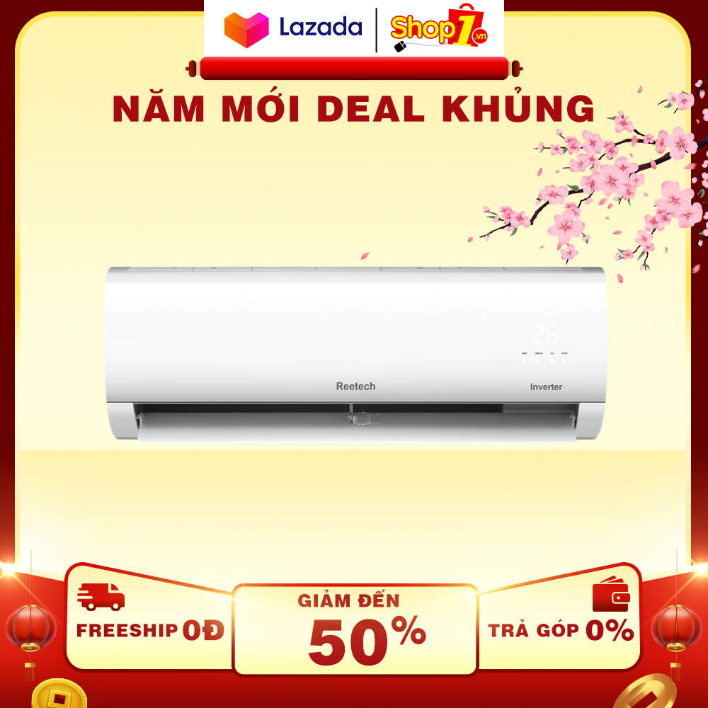 Máy lạnh reetech inverter rtv18-bk-bt 2hp 18.000btu - chế độ hẹn giờ khử ẩm độc lập tự khởi động lại làm lạnh nhanh... - bảo hành 24 tháng