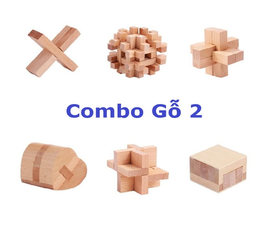 Combo 02_kongming lock ban lock toy 06 PCs all ages challenge