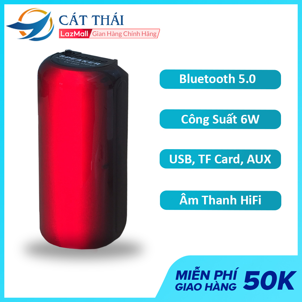 Loa bluetooth karaoke LED 7 màu chuyển đổi âm thanh vòm Cát Thái CS
