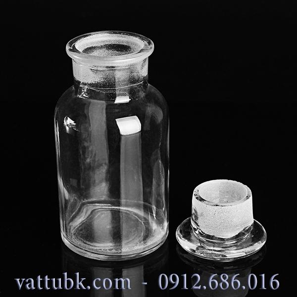 Chai trắng miệng rộng nút mài 125ml