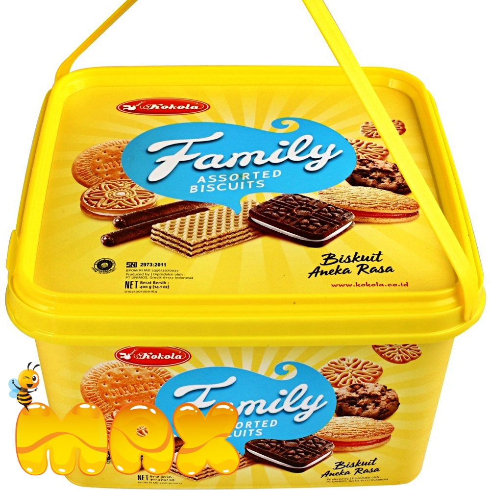 Bánh Quy Family Assorted Hộp 400Gr Hãng Kokola nhập khẩu Indo Date xa +