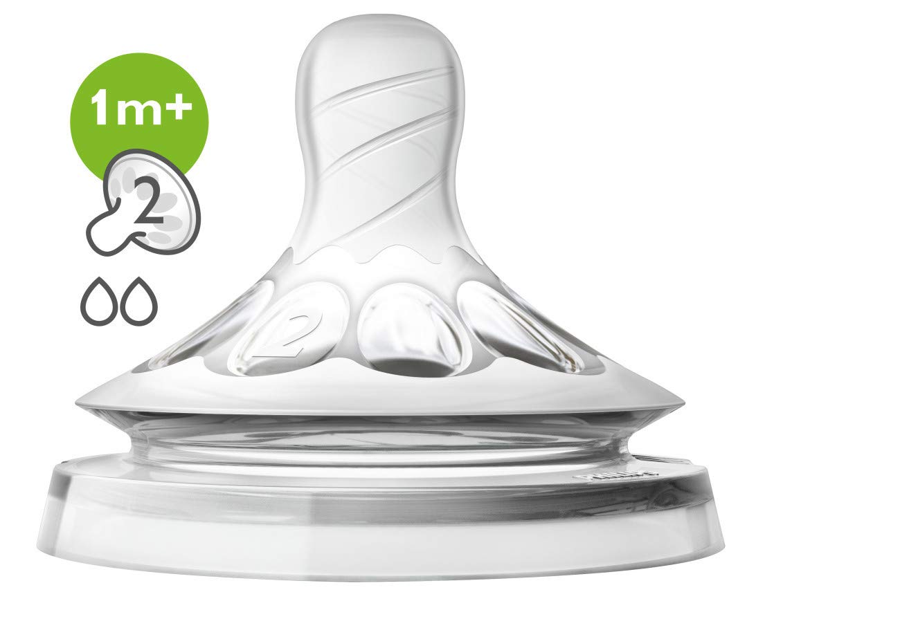 Núm ti Avent Natural size 2 cho bé từ 1 tháng tuổi