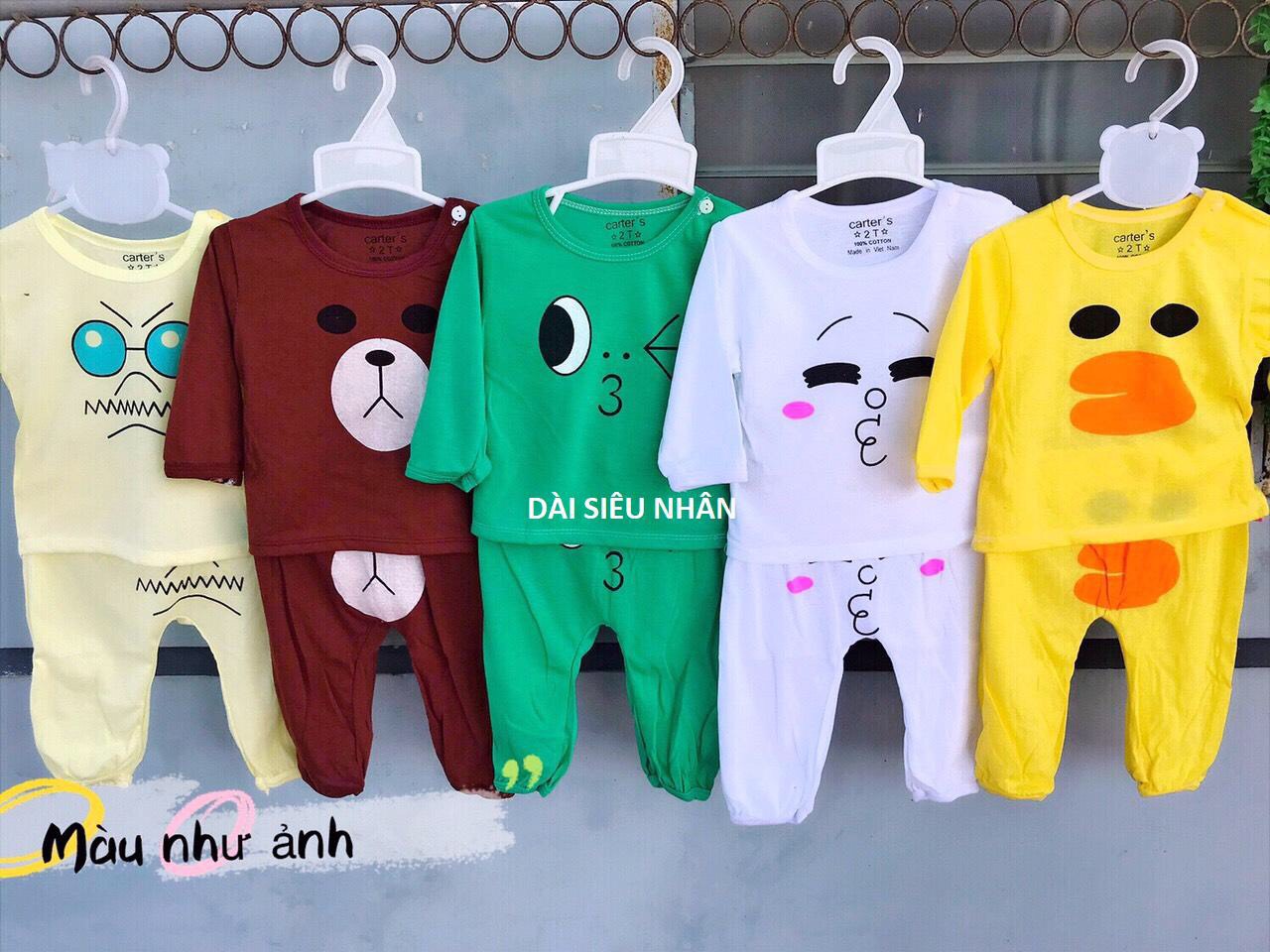 Sét 5 bộ dài tay hình siêu nhân cài vai