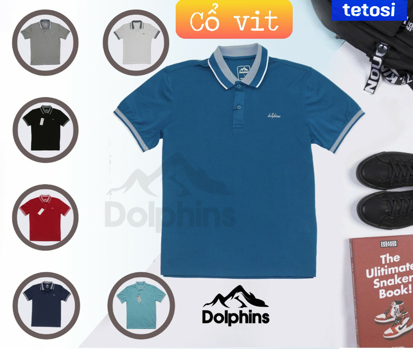 [HCM]Áo Thun Nam Trơn vải cá sấu 95% polieste 5% pandex co dãn 4 chiều thấm hút mồ hôi tốt thoải mái khi vận động. DOLPHINS DP 201. TETOSI