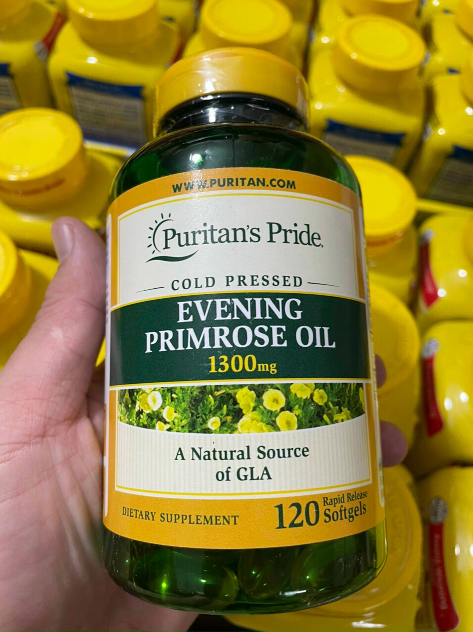 Viên uống tinh dầu hoa anh thảo Puritan s Pride Evening Primrose Oil 500