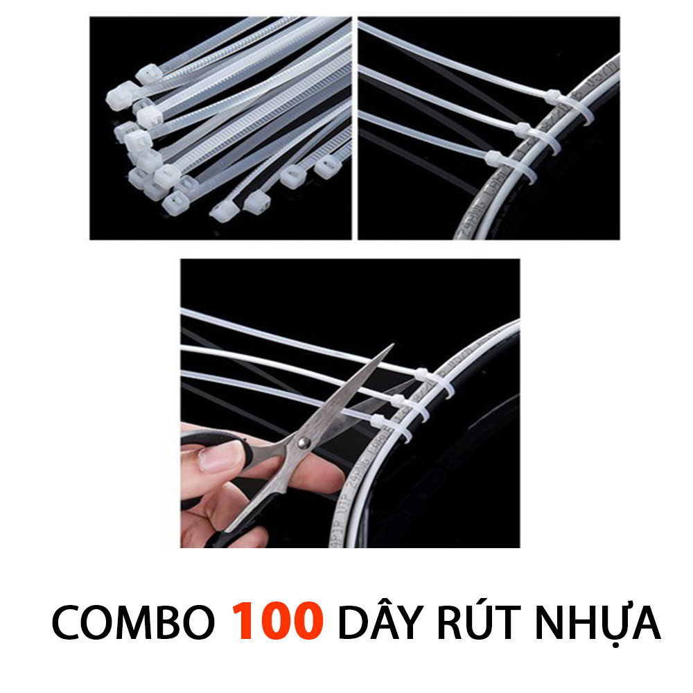 Combo 100 Dây Rút Nhựa Siêu Chắc Giá Rẻ