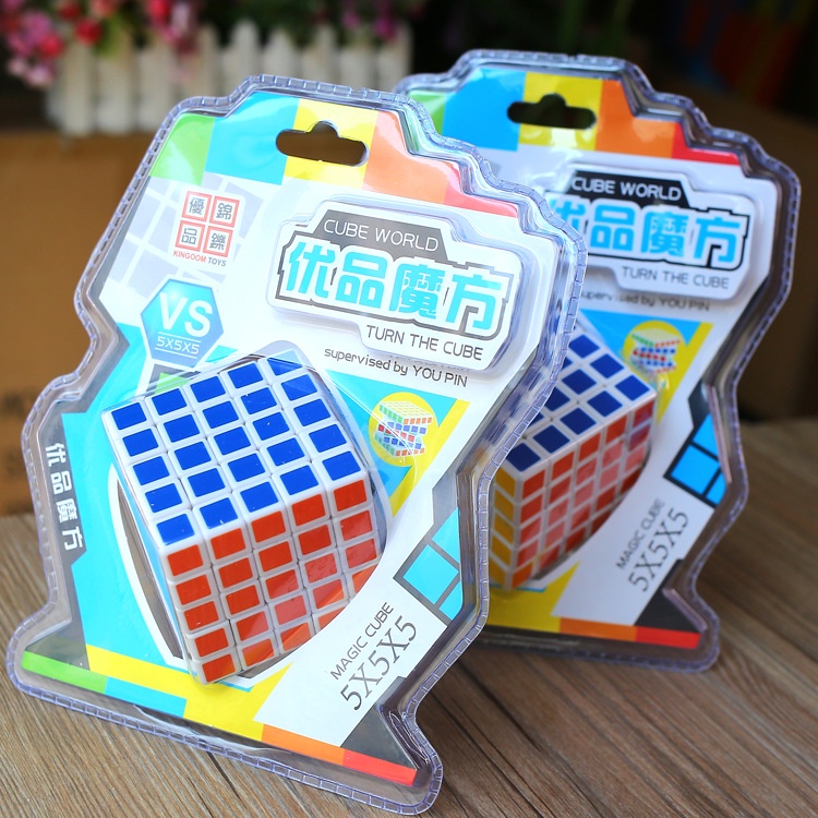 Rubic 5x5 Viền viền màu Sticker. Rubik 5 Tầng Hàng Đẹp, Giá Rẻ stickless