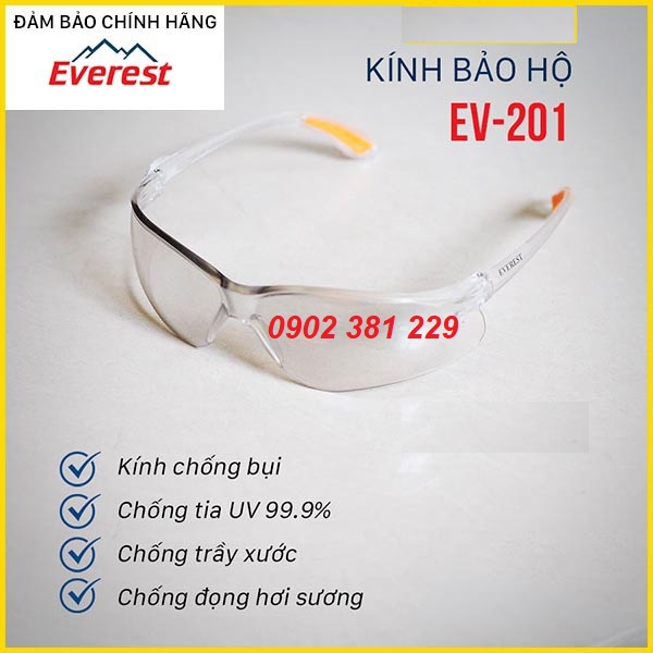 Kính bảo hộ lao động Everest EV201