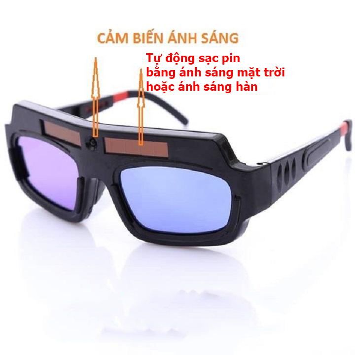 Kính hàn điện tử làm tối màu cao cấp weldcom w201a chinh hang