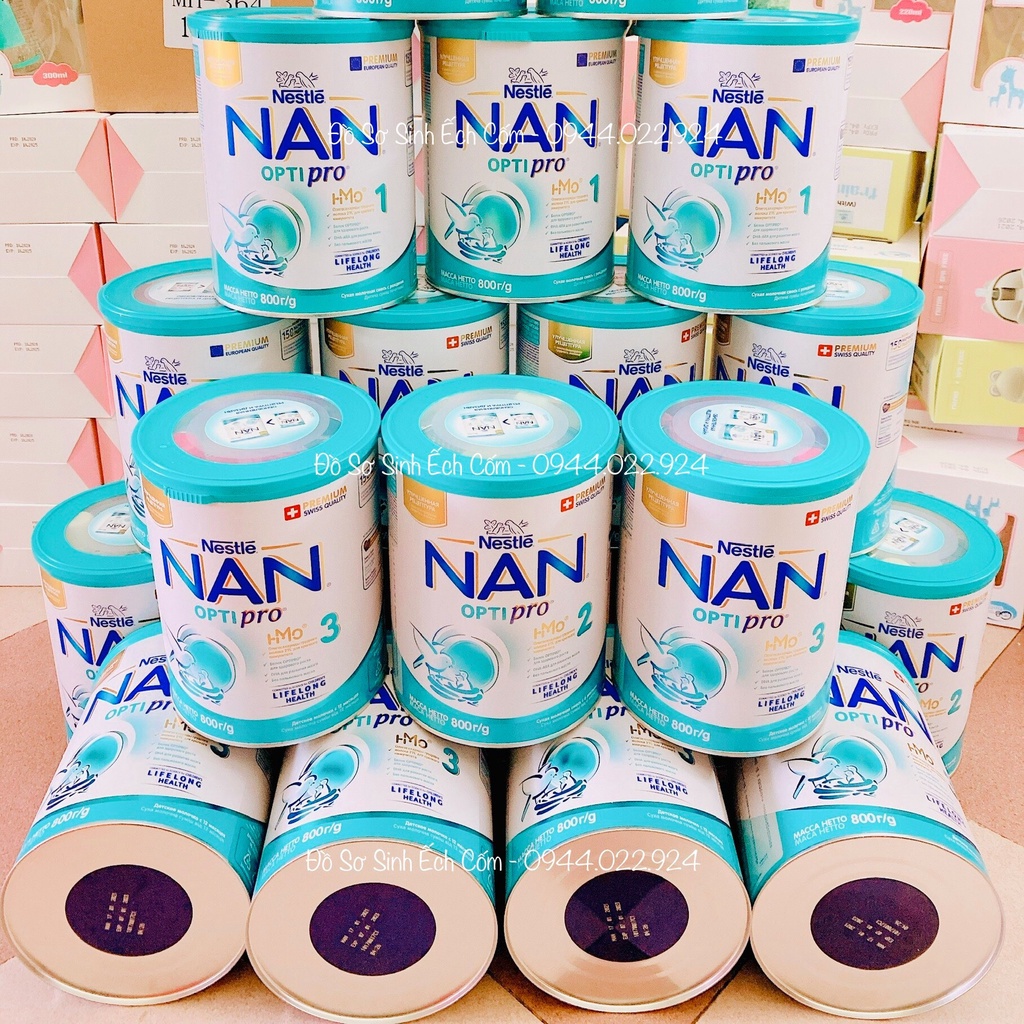 Sữa nan nga số 1,2,3 khối lượng 800g, 400g