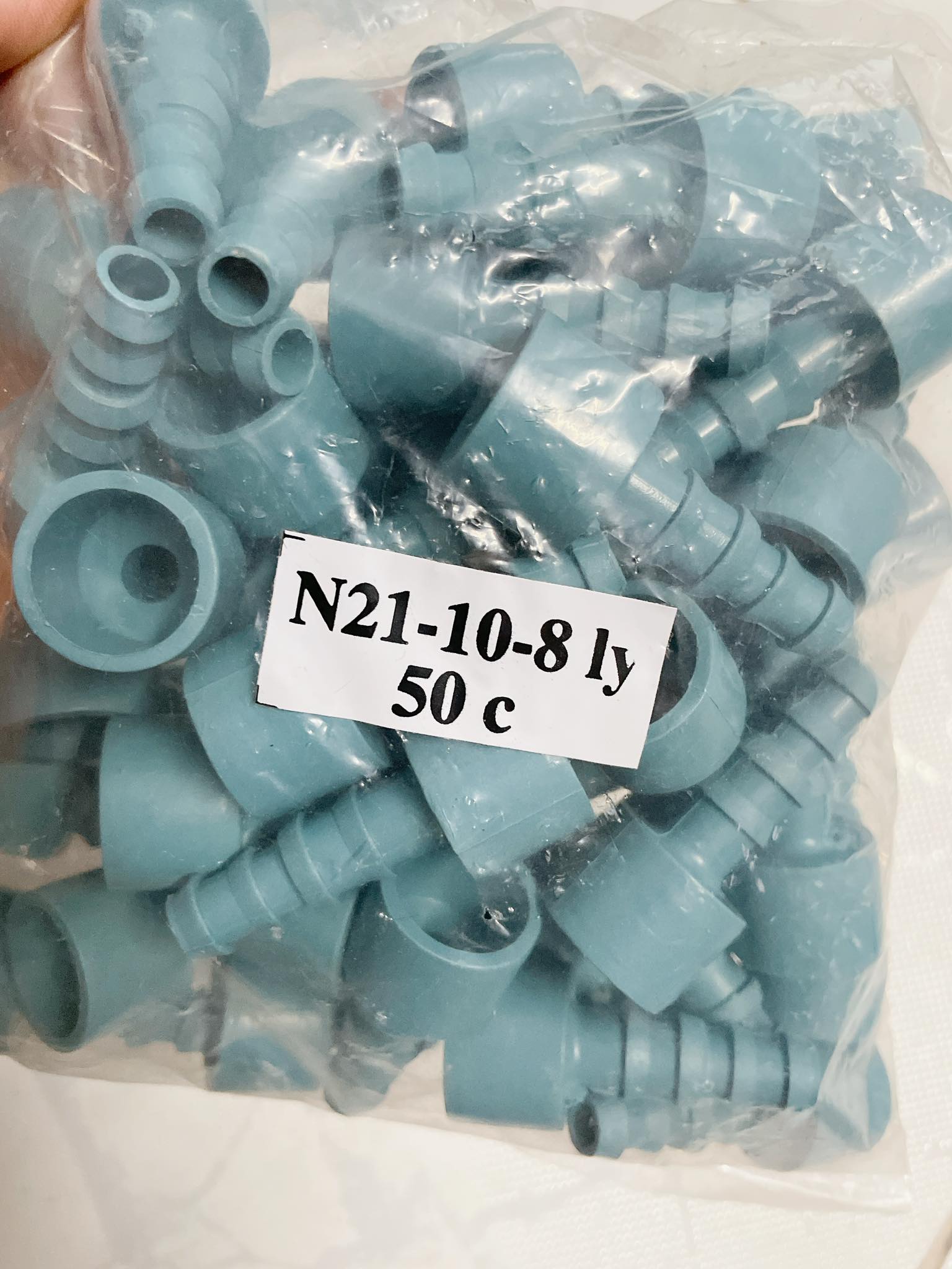 50 cái nối ống pvc phi 16 ly - 21 ly ra đuôi 10 ly