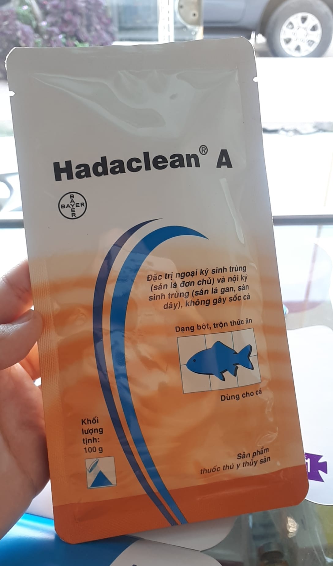 Hadaclean a - phòng ký sinh trùng trên cá