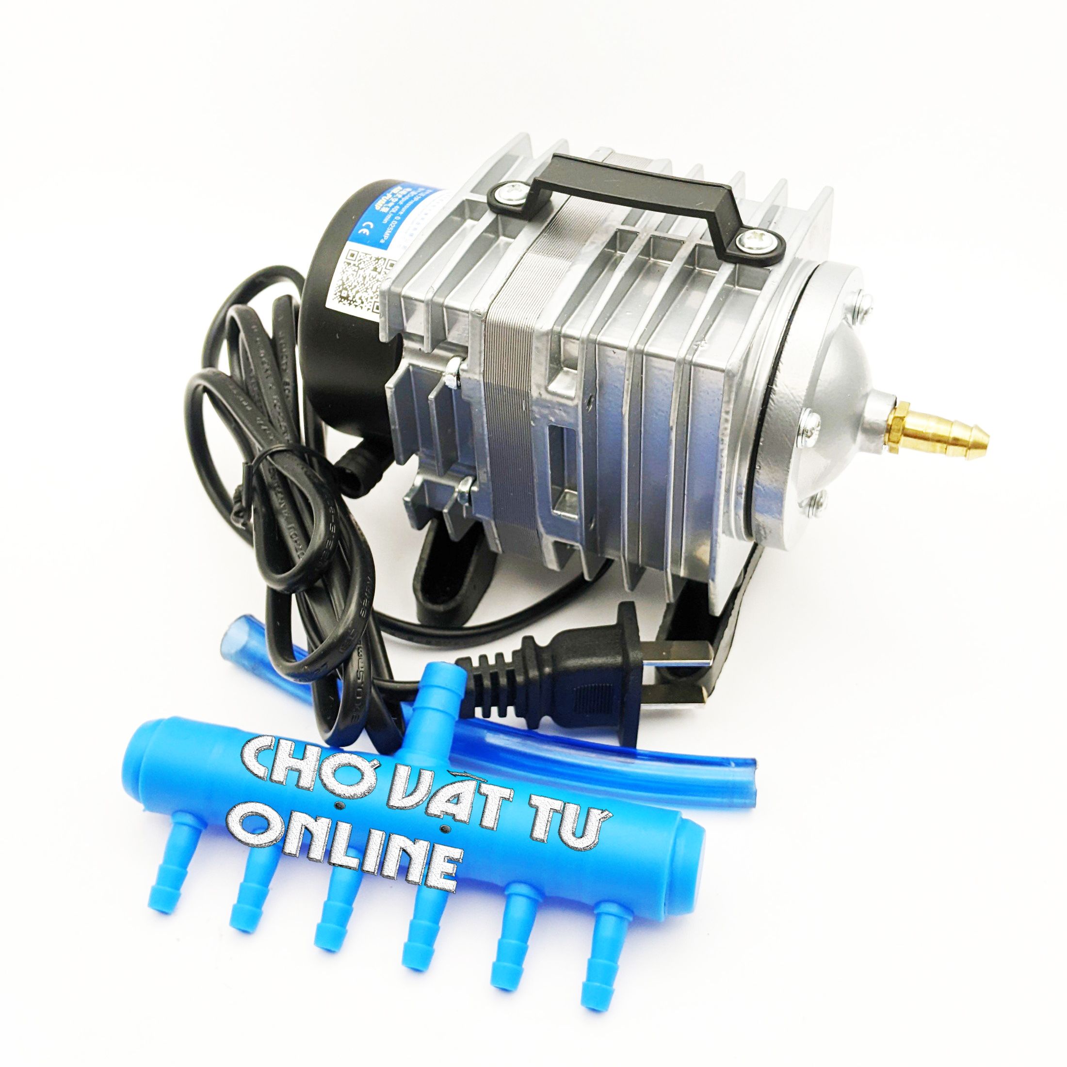 Máy oxy hồ cá, máy bơm khí oxy, máy sủi oxy hồ cá công suất 25W đầu ra 6 vòi lưu lượng 40 lít/phút