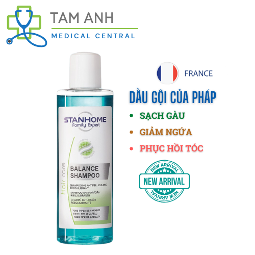 Dầu gội giảm ngứa loại bỏ gàu và ngứa da đầu Stanhome Family Expert Balance Shampoo 200ml.