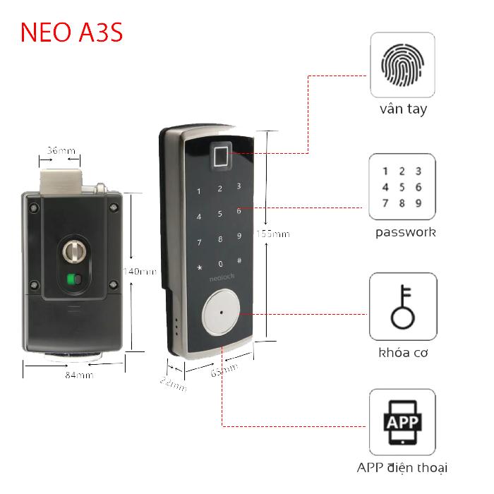 Khóa cửa thông minh Neolock - NeoA3s