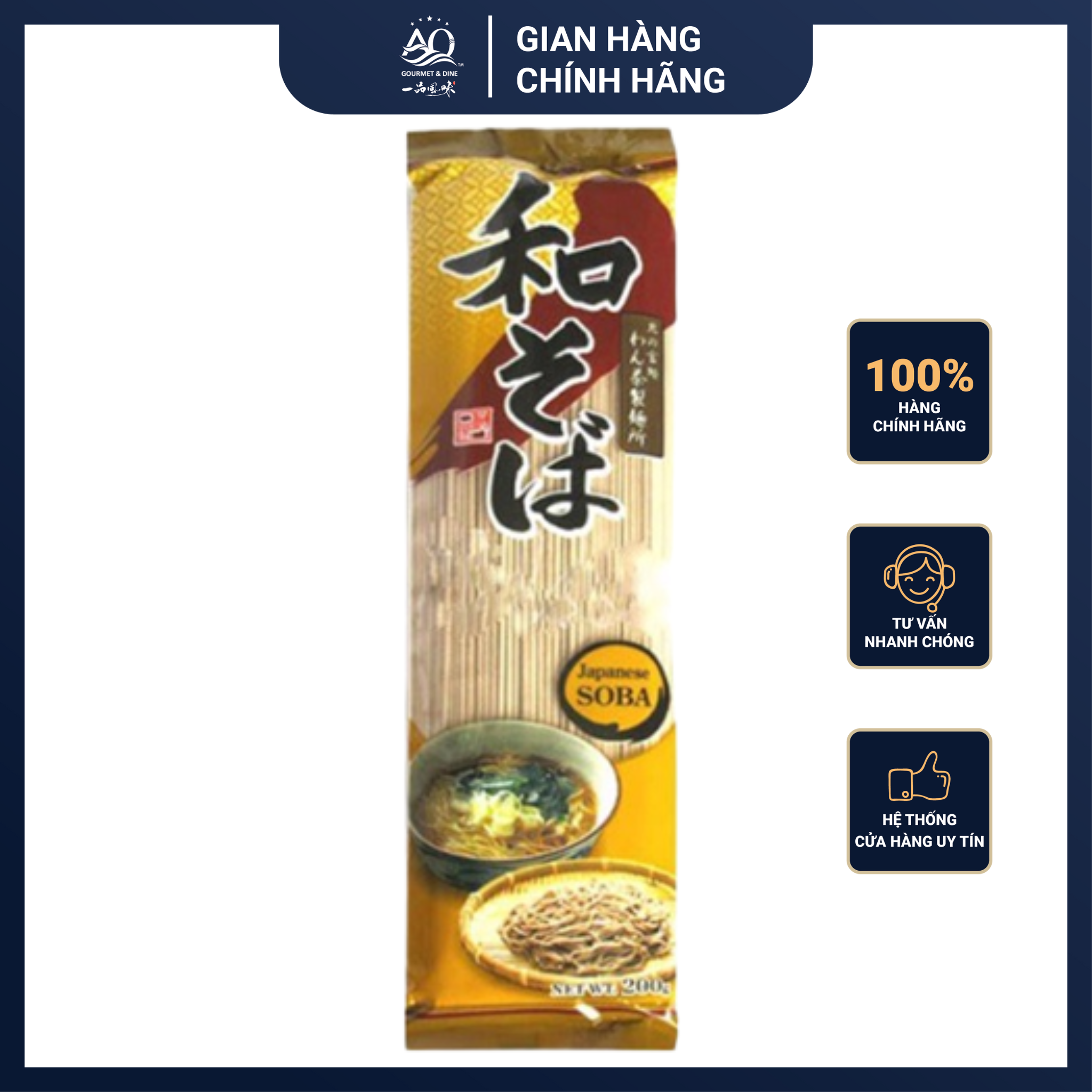 Mì soba 200g nhật bản - soba yamamori noodles 200g