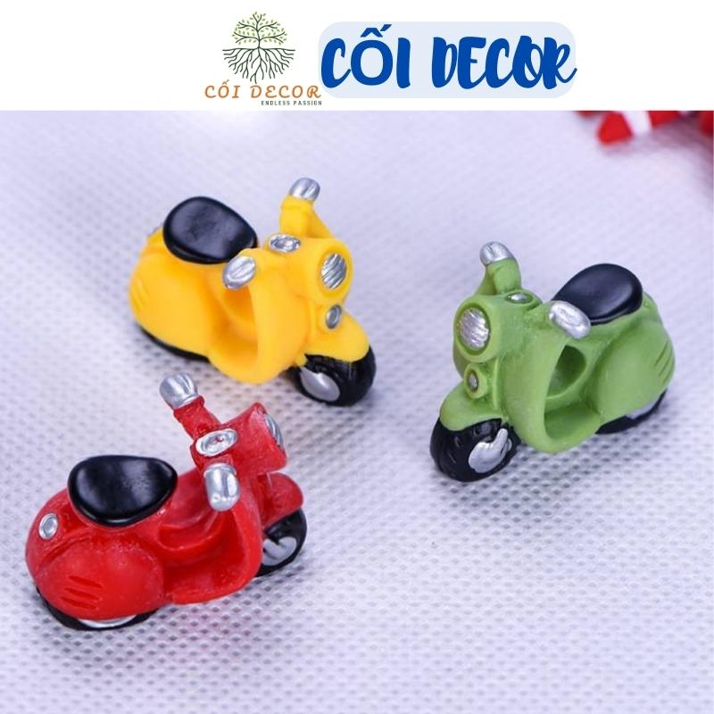 Mô hình xe máy nhiều màu sắc trang trí bàn làm việc, văn phòng, trang trí nhà cửa, mô hình tiểu cảnh
