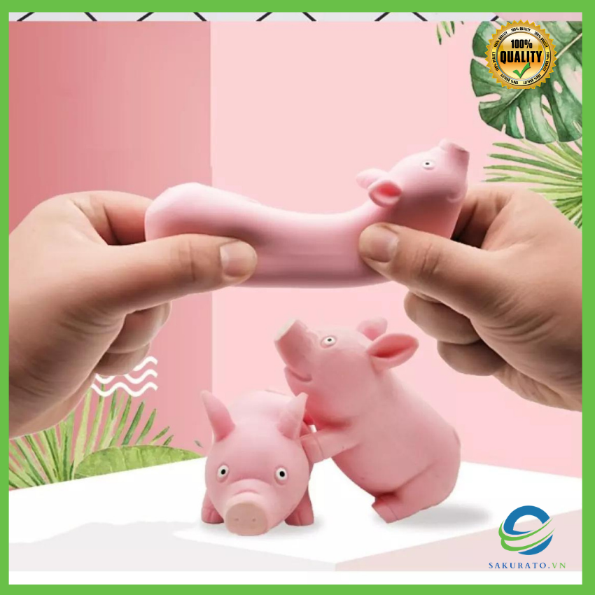 Heo bóp mềm silicon- Lợn tâm trạng silicone đàn hồi ngộ nghĩnh ,xả stress hay vui cười HÀNG HOTTREN