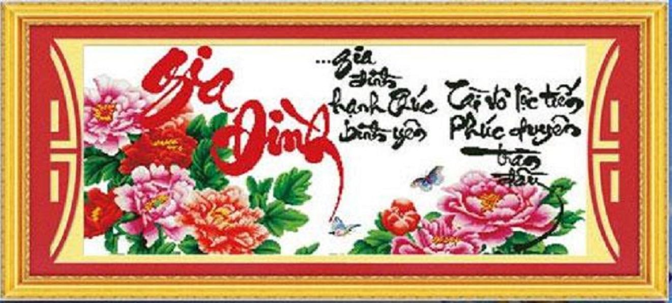 Tranh thêu chữ thập gia đình dlh-222723