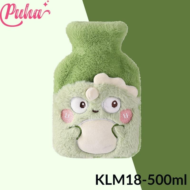 Túi chườm nóng đau bụng kinh Puha 500ml, túi chườm nóng lạnh đa năng giữ nhiệt chườm ấm bụng, túi sưởi chườm ấm bụng kinh cho nữ