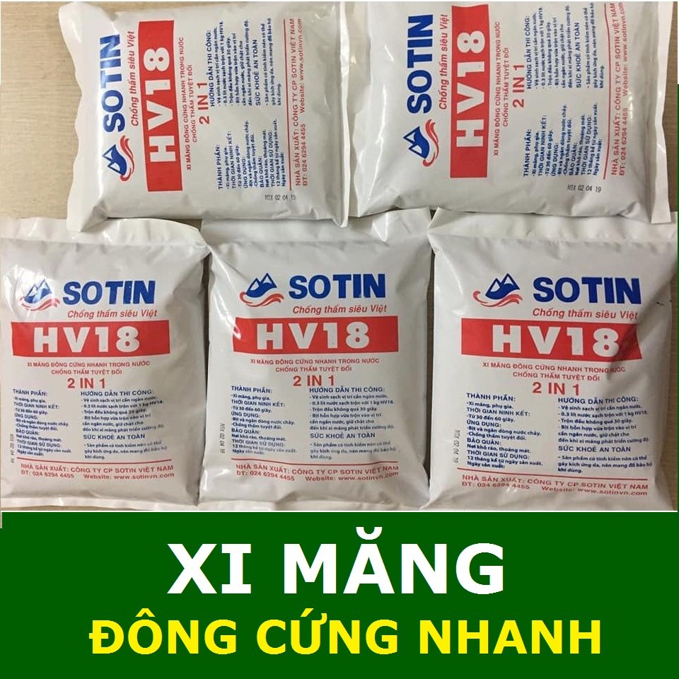 [HCM]Xi măng đông cứng nhanh - Chống thấm tuyệt đối SOTIN