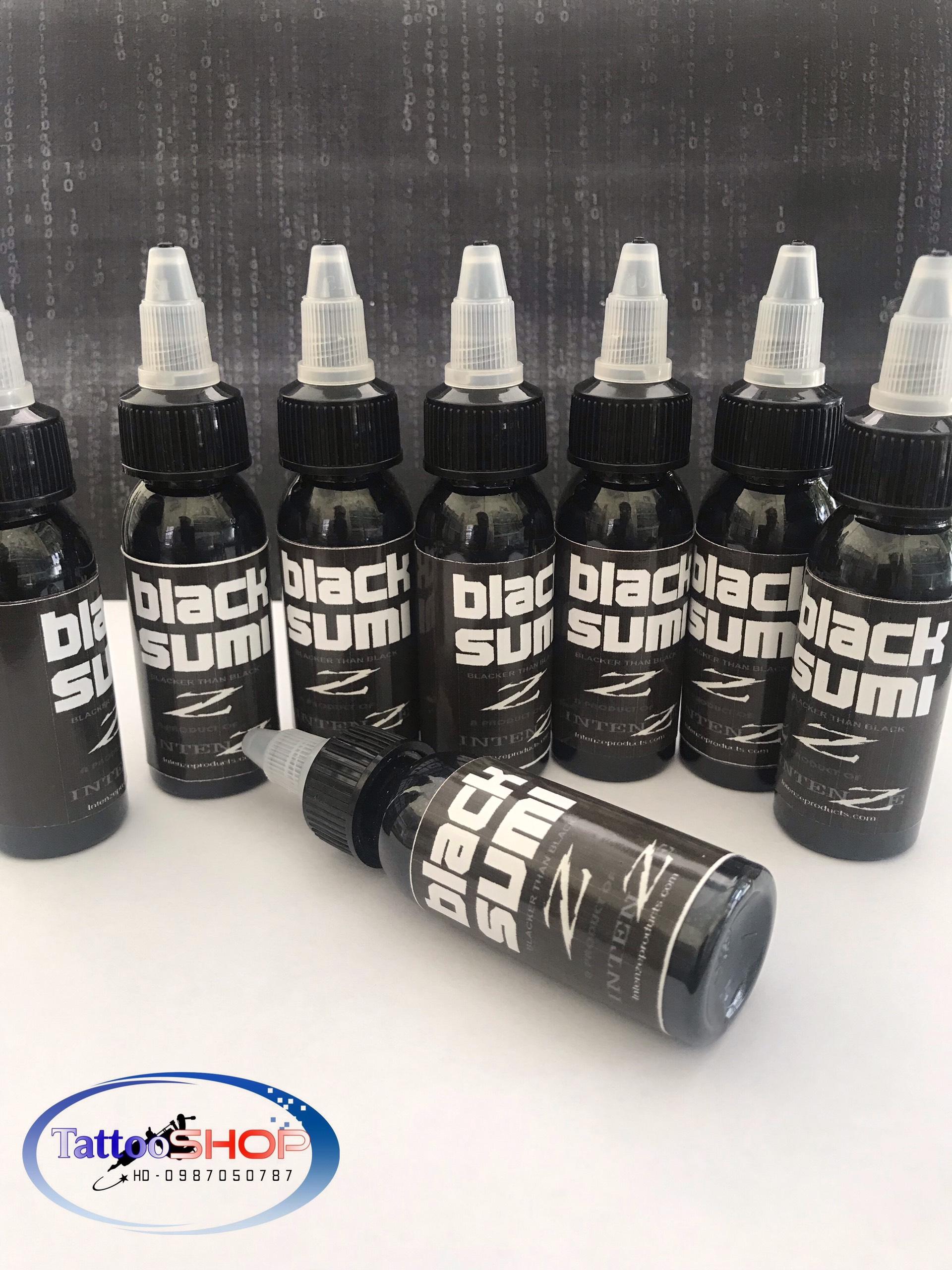 Mực xăm hình black sumi chai triết 1oz dành thợ chuyên nghiệp