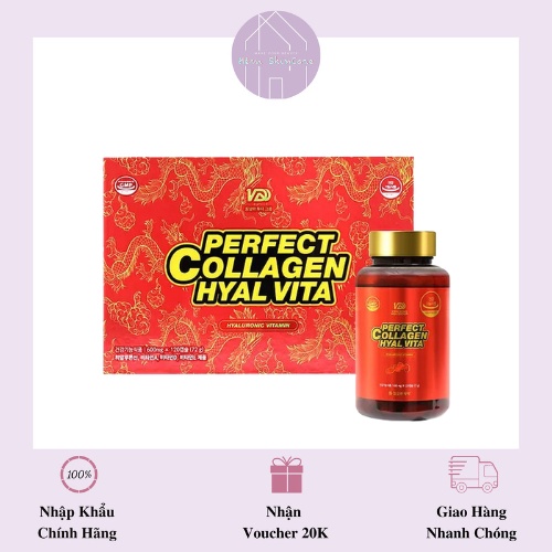Perfect Hyal Vita - Viên Uống Collagen Cao Cấp Hàn Quốc - Hộp 120V