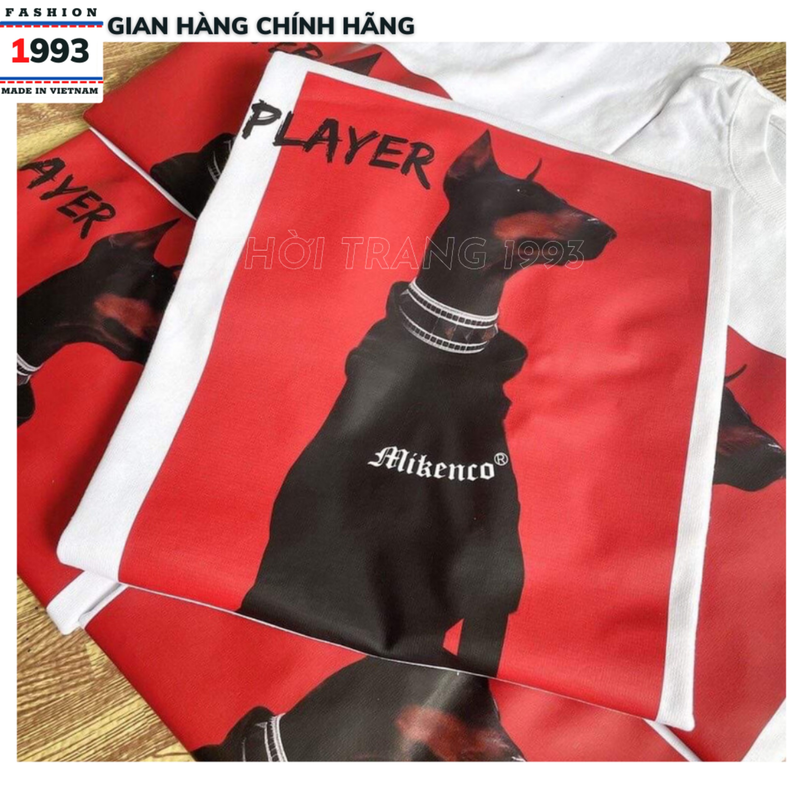 Áo thun tay lỡ áo phông mikenco in fun hình chú chó cực ngầu chất mềm mịn mát