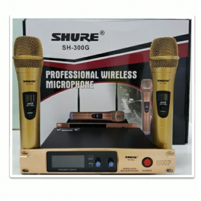 Micro không dây shure sh-300g, sh-300g, sh-300g combo 2 míc, giá rẻ, bảo hành 12 tháng
