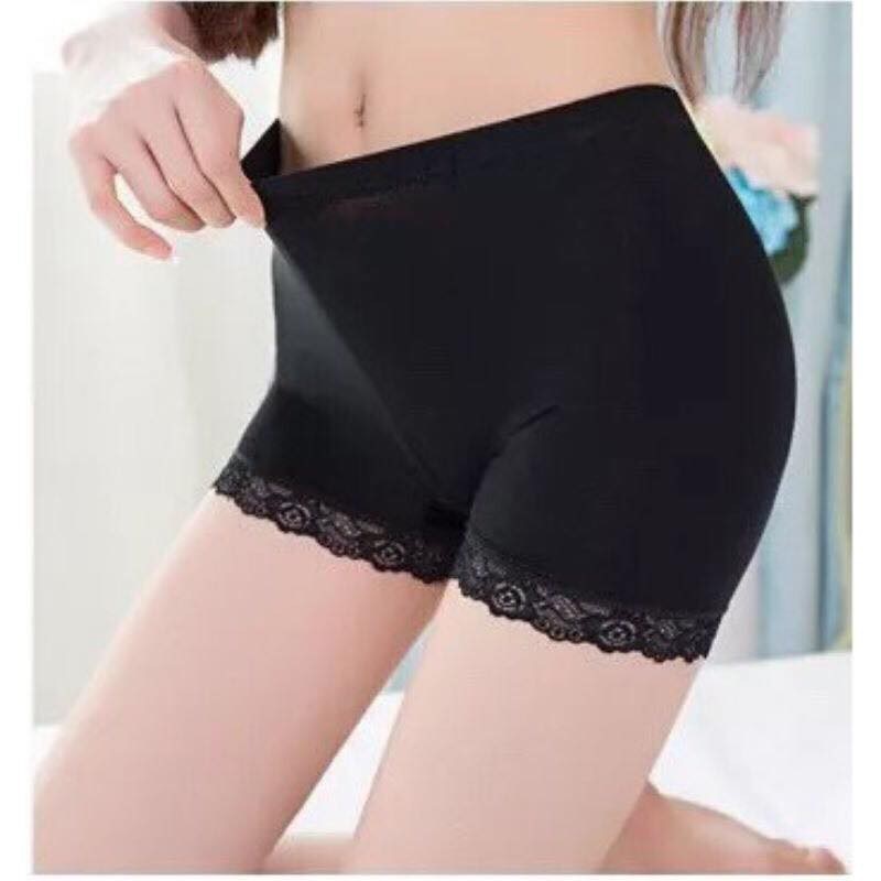 Quần mặc trong váy cotton pha ren co giãn thoải mái năng động