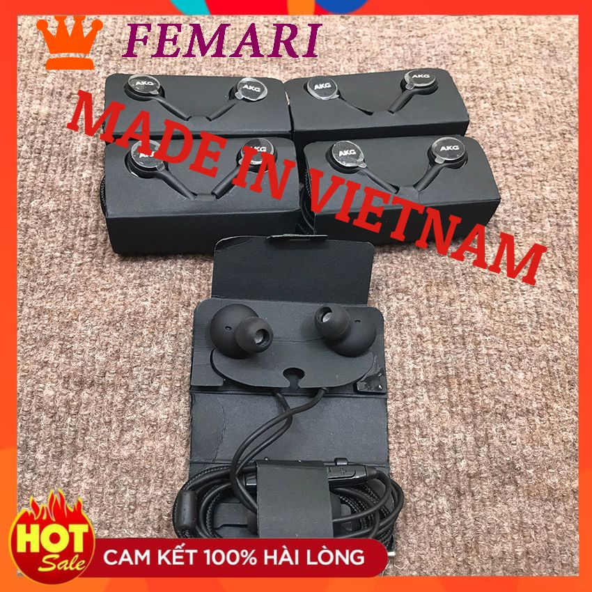 [ FULL BOX ] Tai Nghe Samsung Galaxy S10/S10 Plus - Tai nghe AKG S10 MADE IN VIETNAM + Tặng 4 nút tai phụ FEMARI