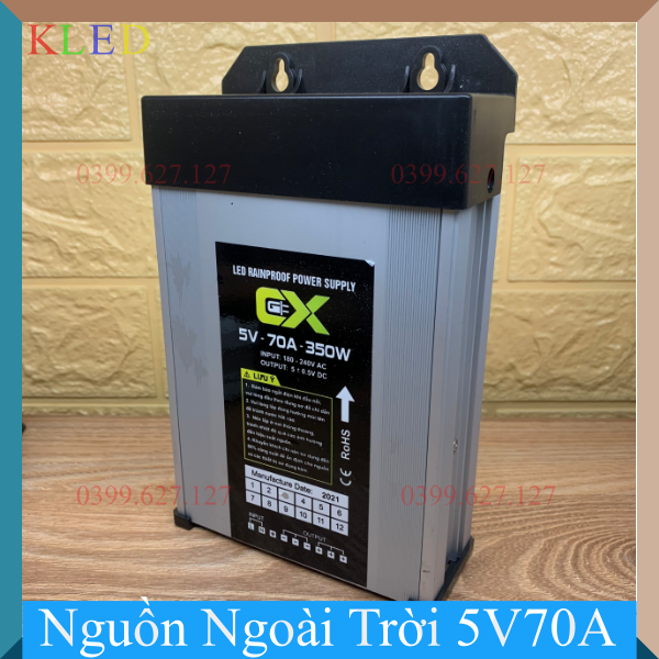 Nguồn Ngoài Trời 5V70A 350W Mini, Nguồn Nhôm Tốt