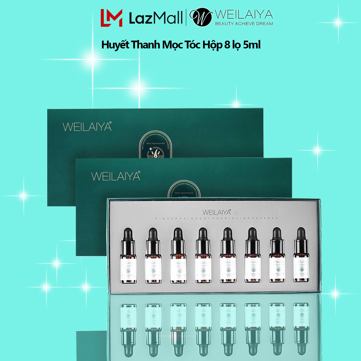 Huyết thanh Serum Mọc Tóc Weilaiya Chính Hãng Hộp 8 lọ x5ml