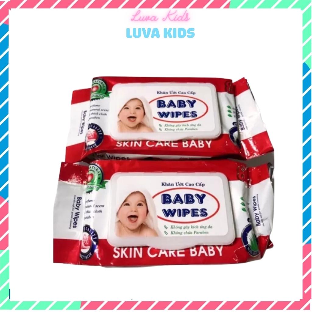 Combo 5 gói khăn ướt baby wipes 80 tờ luva kids