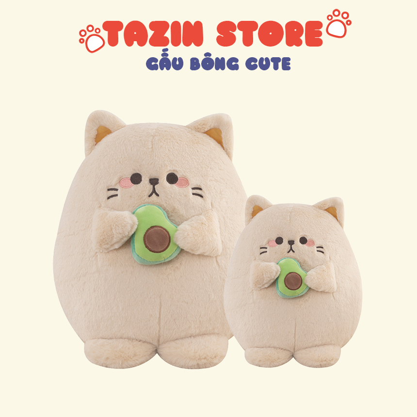 Gấu bông mèo ôm bơ tazin shop